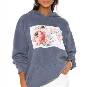 Boys Lie Denim Hoodie in Denim